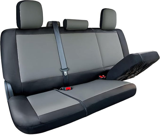 LPI Truck Grey Truck Bench Seat Cover Fits All Full-Size Silverado F-150 Ram Sierra Titan Tundra Pickup Trucks, Folding Bench or Standard Bench Seats, 600D Oxford Fabric with Faux Leather