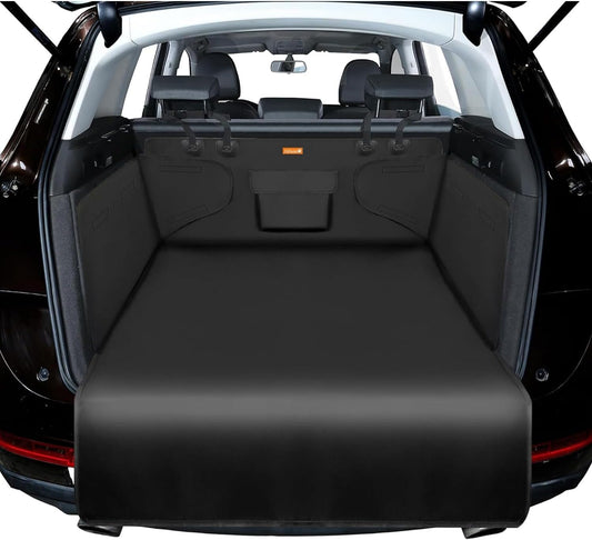 Alfheim Cargo Liner for Dog - Nonslip Waterproof Pet Dog Back Seat Cover - Durable Washable Boot Liner Mat Travel Universal for Medium Small Car Truck SUV (Black)